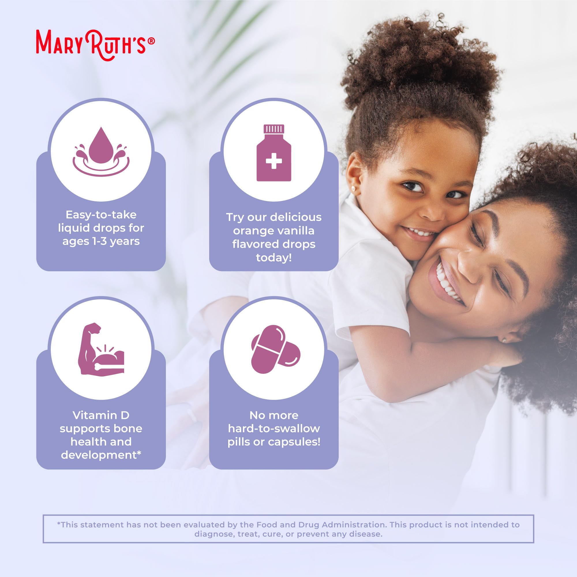 MaryRuth's etiqueta de ingredientes con lista clara y transparencia