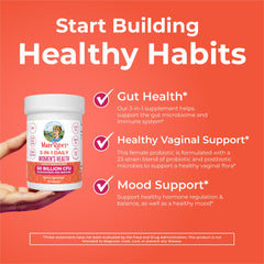 MARYRUTH'S etiqueta con lista de ingredientes y beneficios destacados