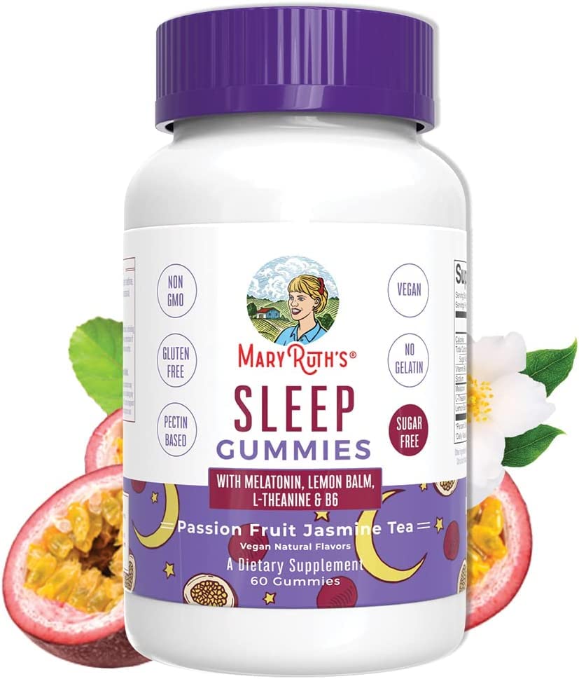 MARYRUTH'S etiqueta nutricional en primer plano informando ingredientes y dosis
