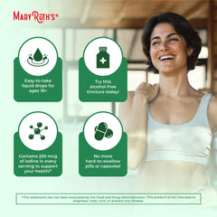 MaryRuth's etiqueta nutricional enfocada para ver ingredientes y dosis