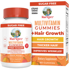 MARYRUTH'S frasco frontal de gomitas multivitamínicas, conveniencia diaria