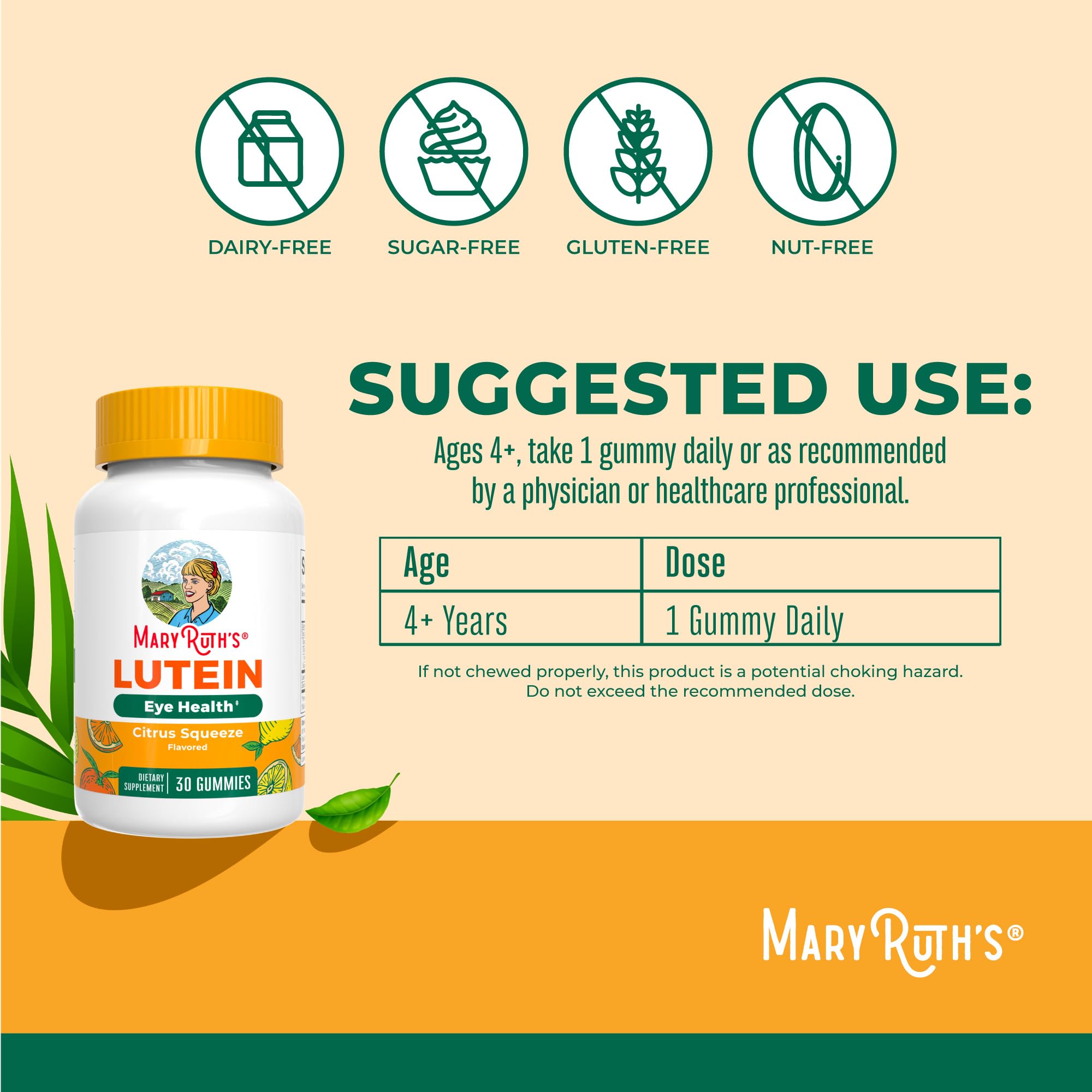 MARYRUTH'S gominolas en mano para comparar tamaño y porción práctica