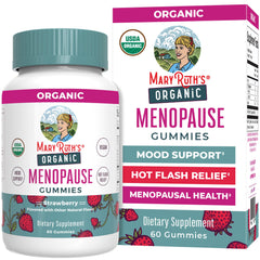 MARYRUTH'S empaque frontal de gomitas para menopausia, fácil identificación y orgánico