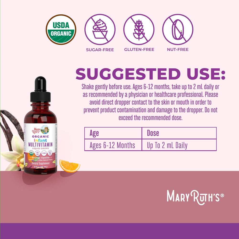 MARYRUTH'S gotero con líquido naranja-vainilla fácil de dosificar