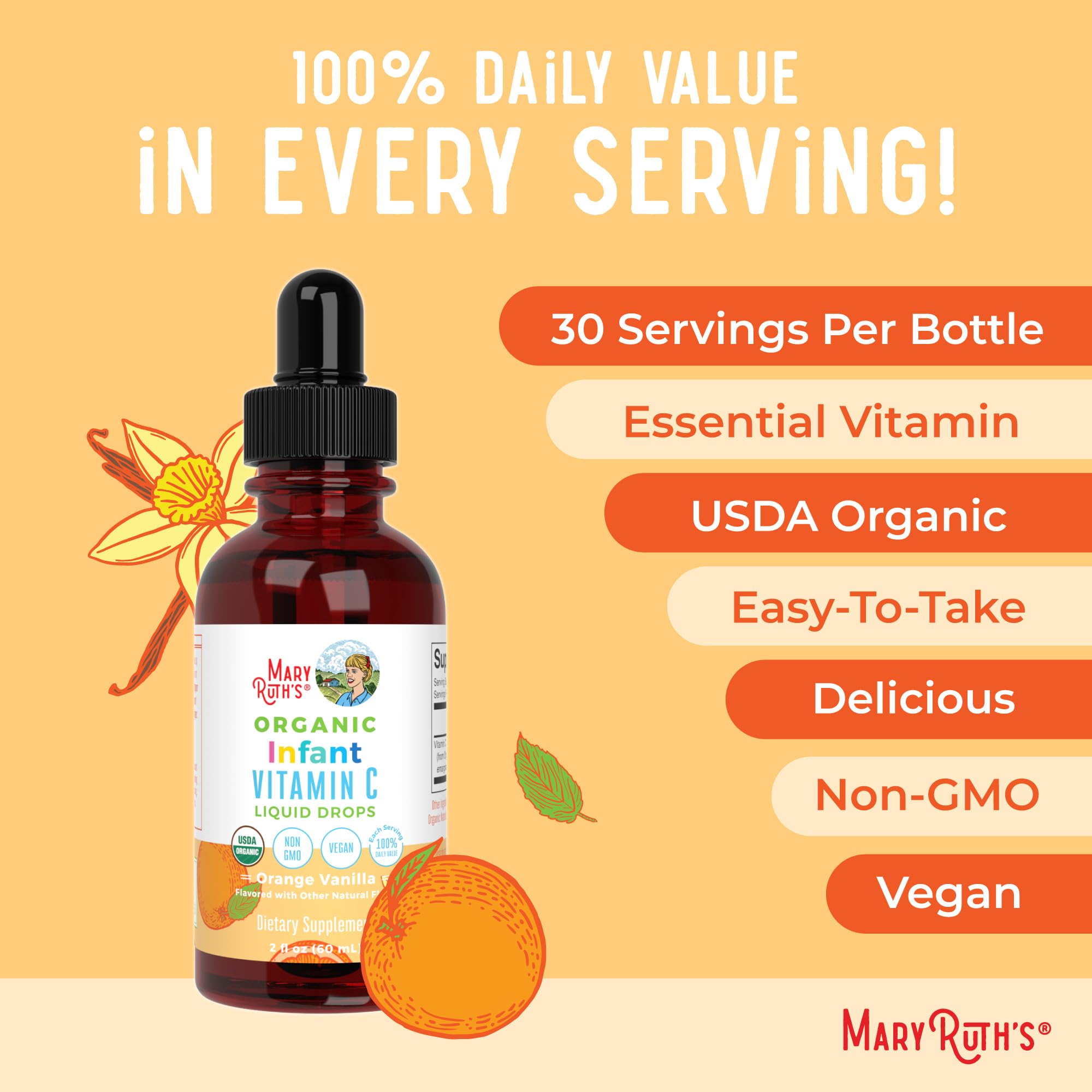 MARYRUTH'S acerola orgánica, fuente natural concentrada de vitamina C