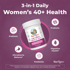MaryRuth's representación de ingredientes clave como goma de acacia y mezcla microbiana