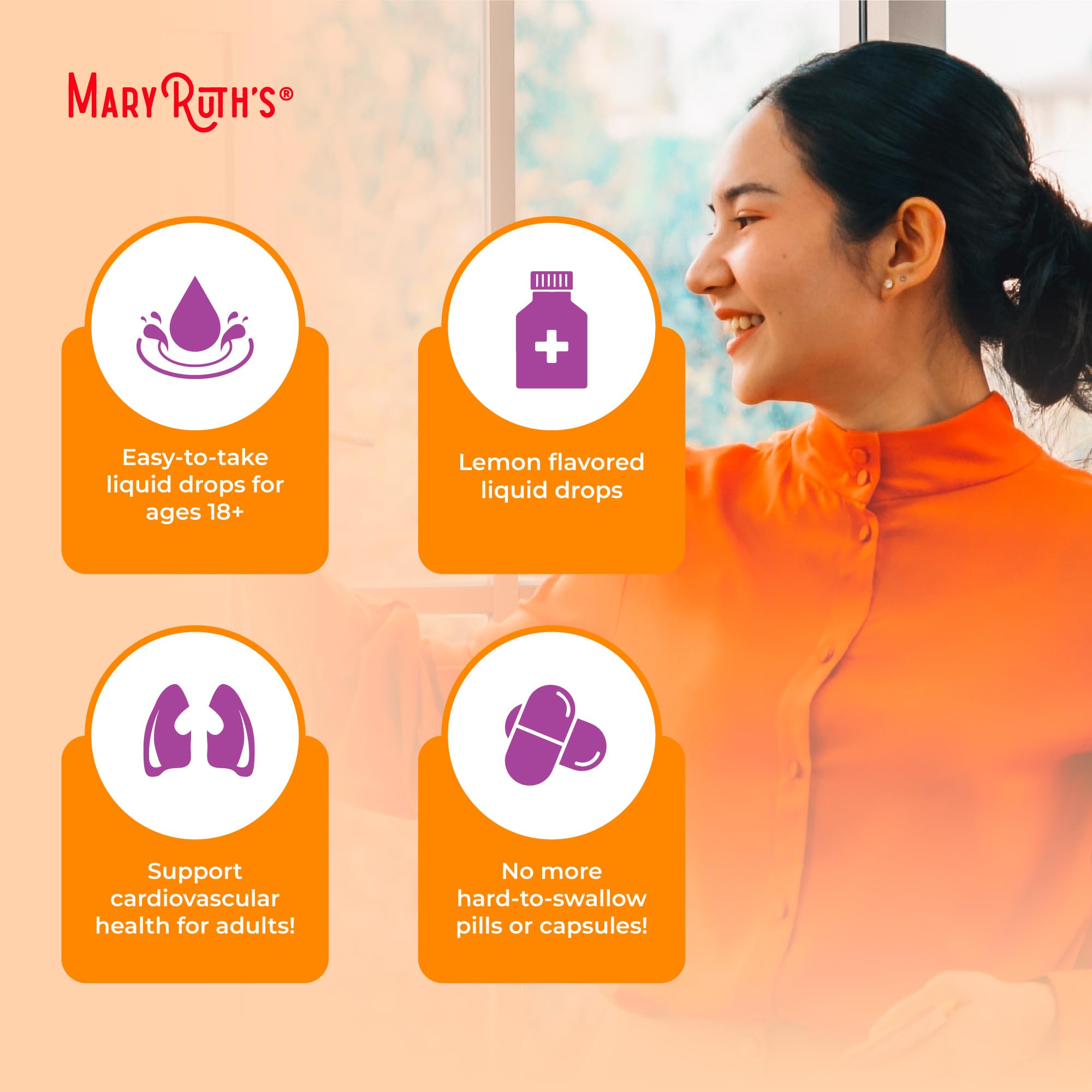 MARYRUTH'S ingredientes naturales, muestra origen vegetal del producto