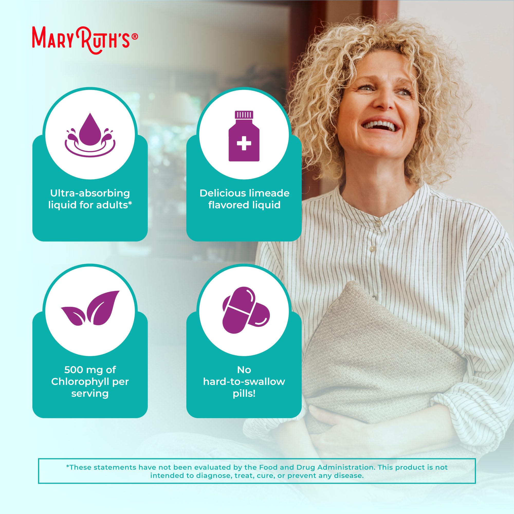 MARYRUTH'S polvo de spirulina y chlorella en primer plano para nutrir