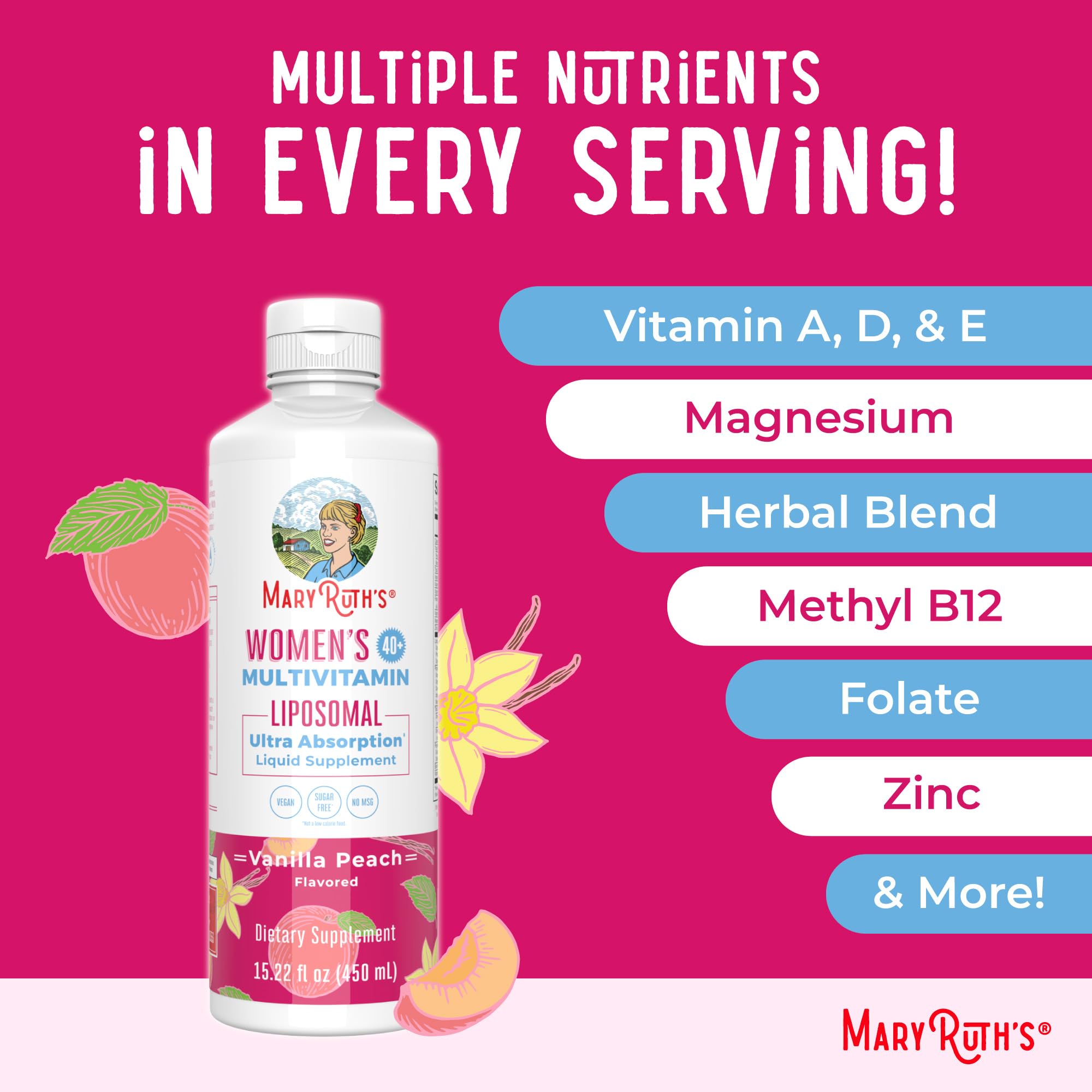 MARYRUTH'S porción servida en vaso para consumo inmediato y comodidad