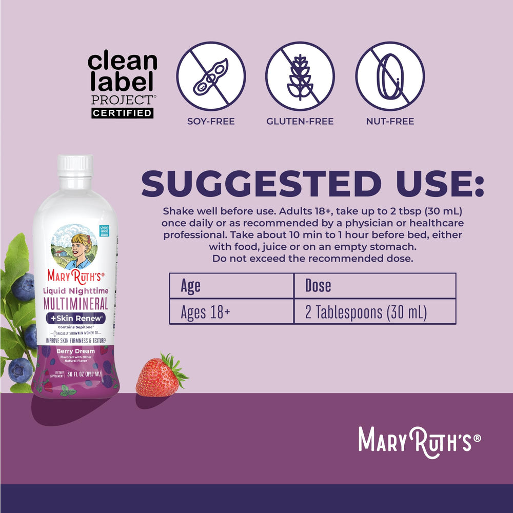 MARYRUTH'S textura líquida en cuchara que evidencia fácil absorción y sabor agradable