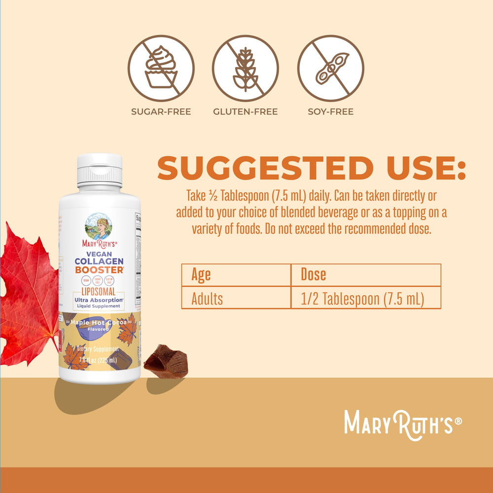 MARYRUTH'S textura líquida color cacao, fácil disolver y degustar