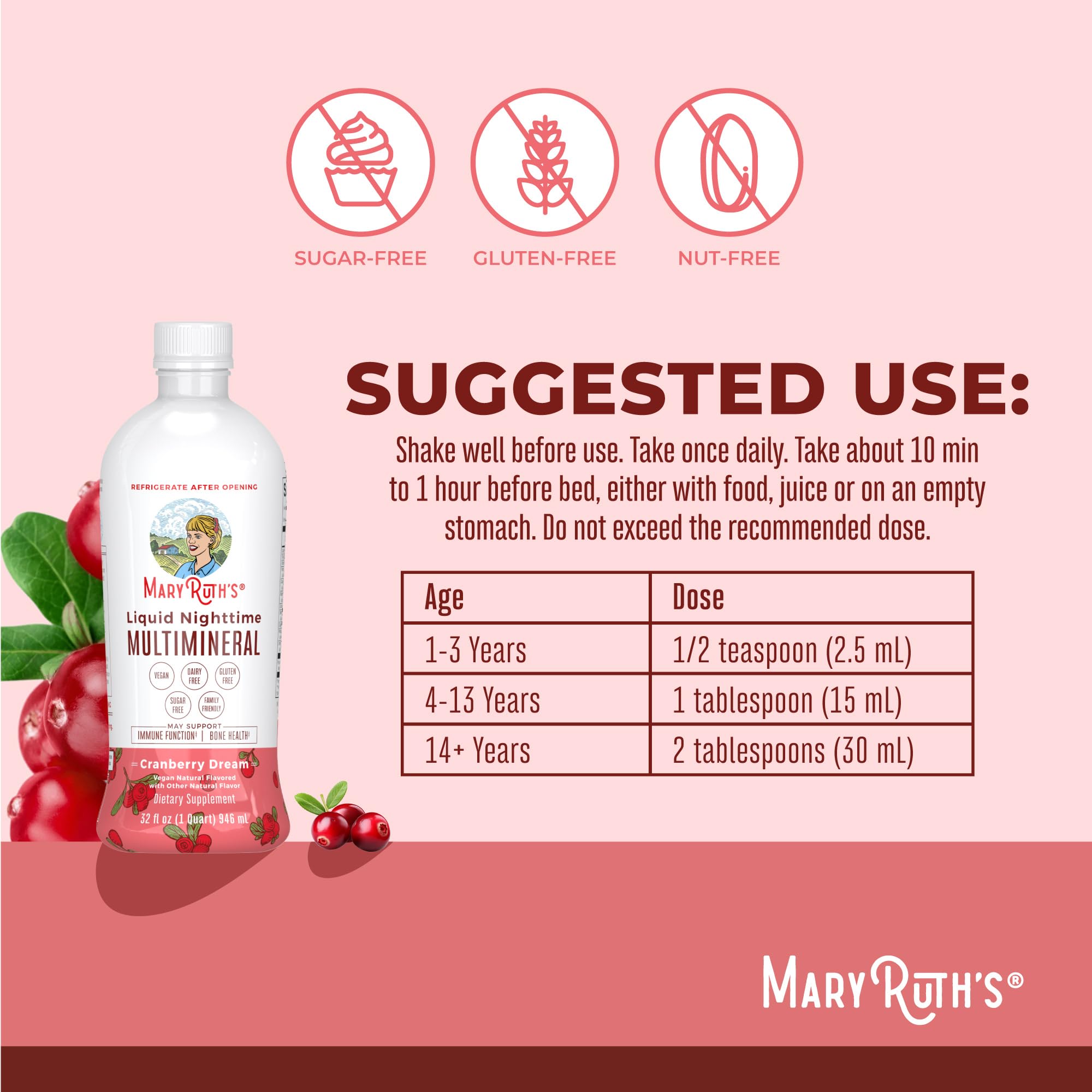 MaryRuth's textura líquida en cuchara mostrando consistencia y sabor agradable