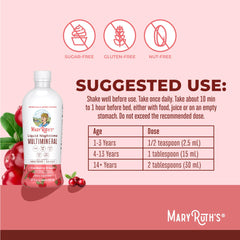 MaryRuth's textura líquida en cuchara mostrando consistencia y sabor agradable