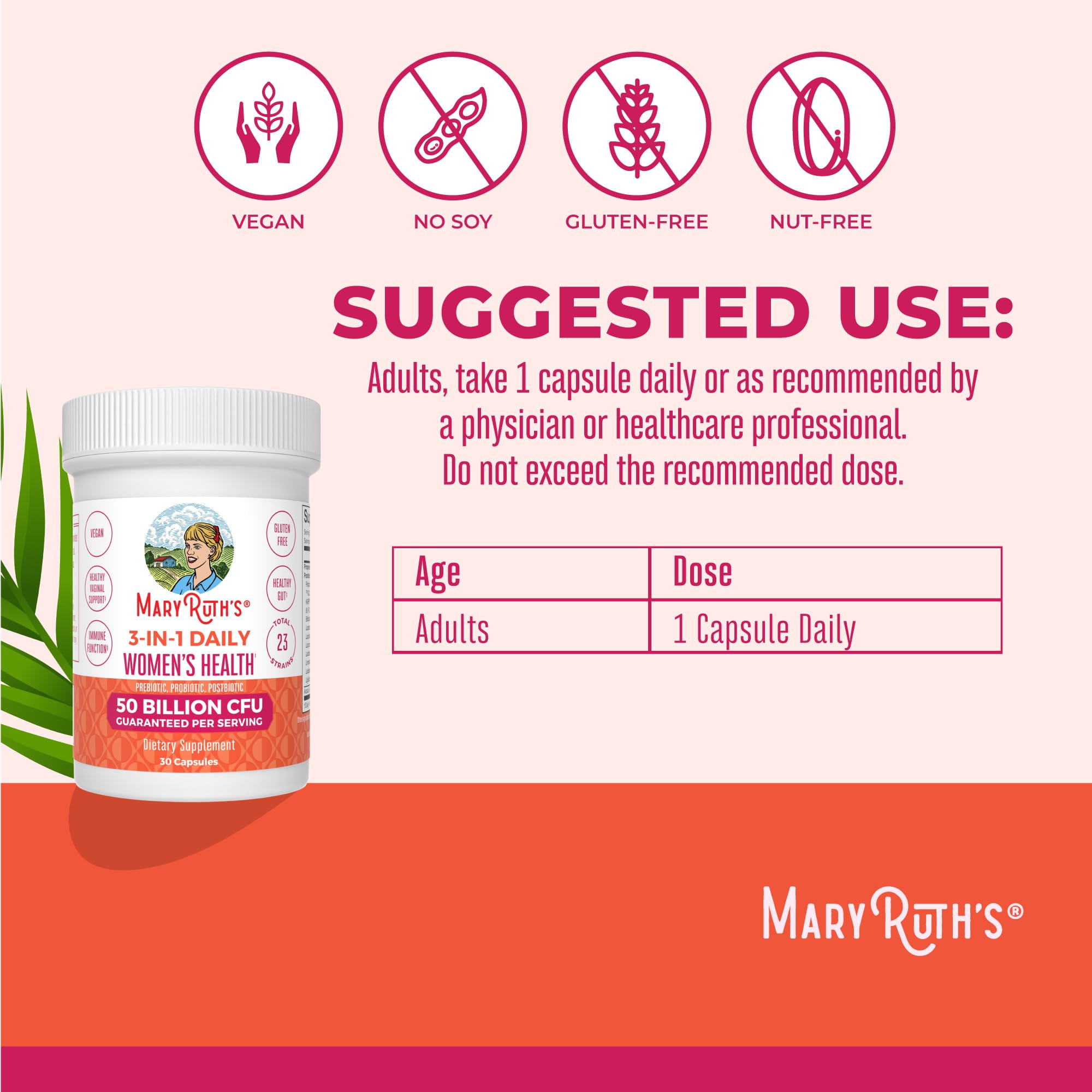 MARYRUTH'S polvo y partículas en detalle, evidencia de formulación estable