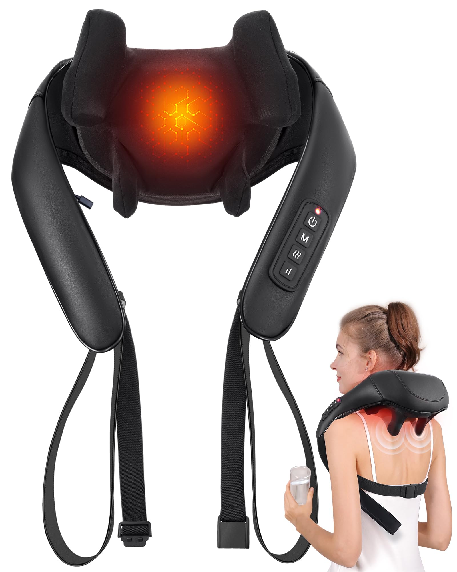 MASGRE masajeador frontal mostrando diseño ergonómico y comodidad