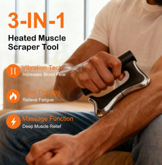MASIKETEC detalle de la hoja curva tipo Gua Sha para movilizar fascia