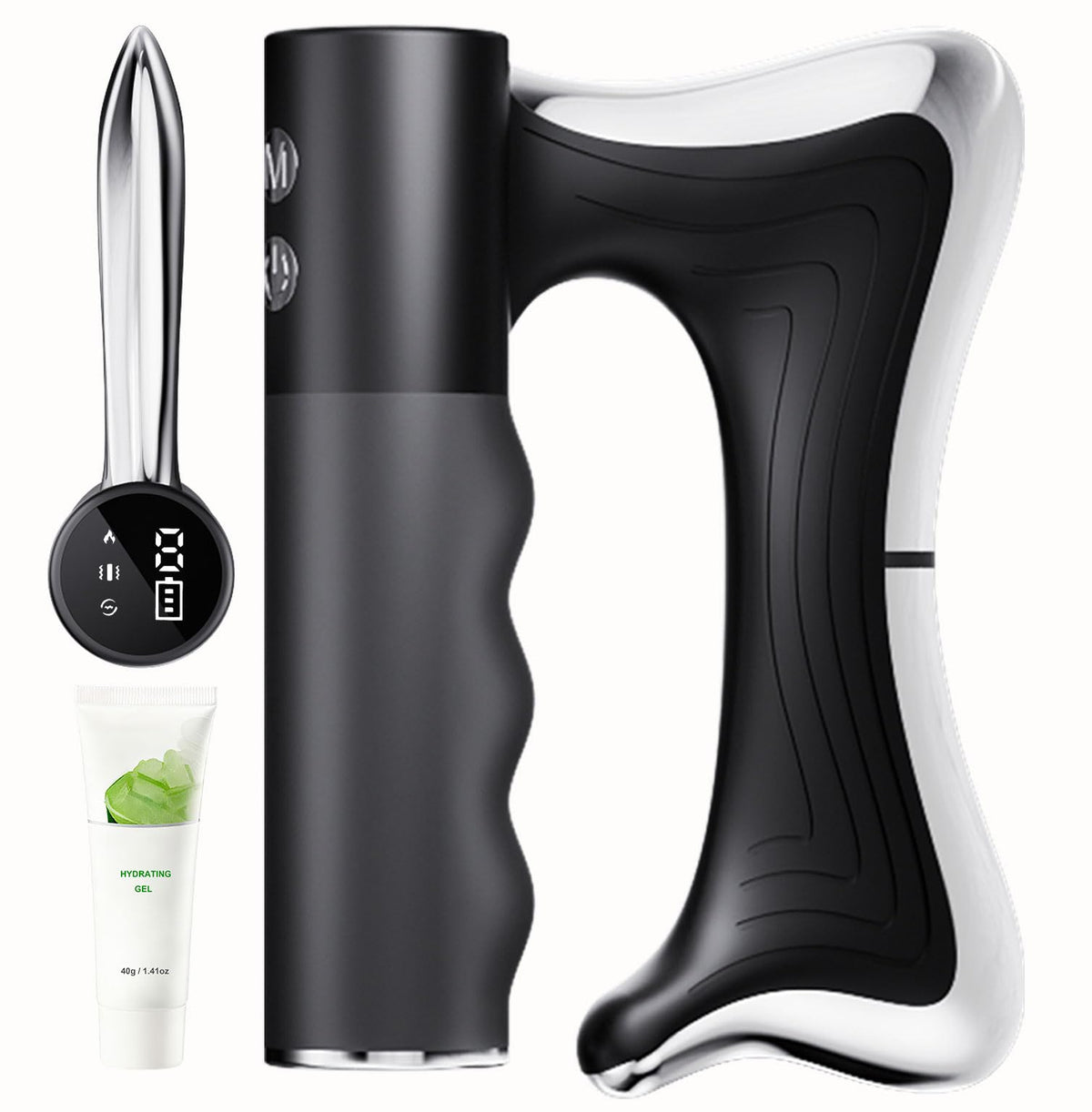 MASIKETEC vista frontal del masajeador con calor, alivia tensión muscular