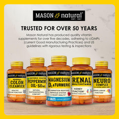 MASON NATURAL sello de calidad cGMP y control mostrando confianza en fabricación