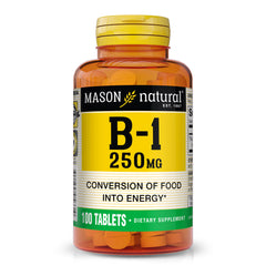 MASON NATURAL frasco delantero mostrando diseño y dosis 250 mg para claridad
