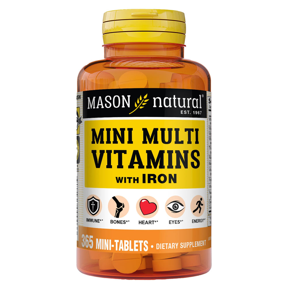 MASON NATURAL frasco frontal mostrando etiqueta y beneficios