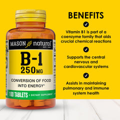 MASON NATURAL tableta en primer plano que destaca tamaño y facilidad de ingestión