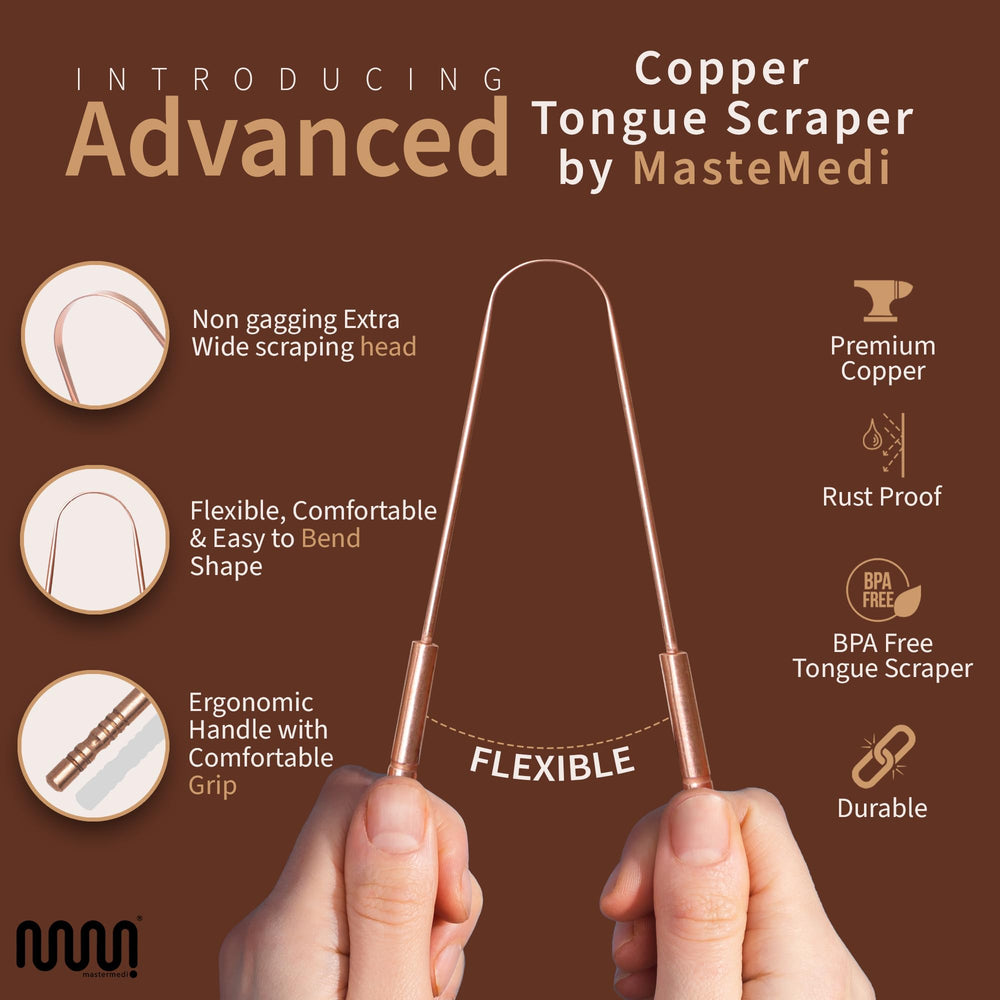 Comparación de tamaño MasterMedi junto a un cepillo dental, portátil