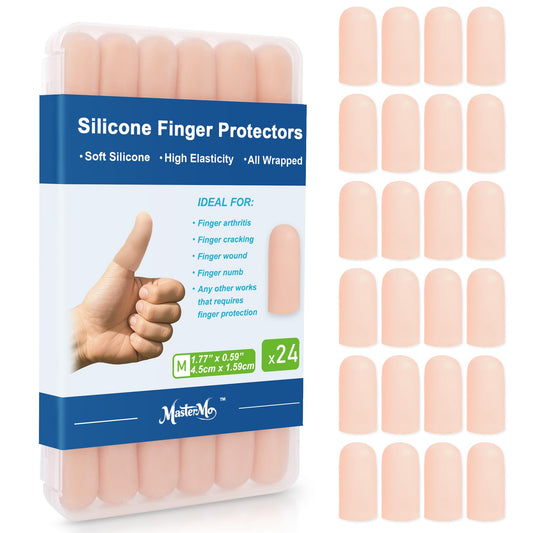 MasterMo funda frontal en empaque mostrando 24 unidades y protección práctica