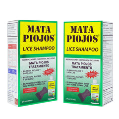 Mata Piojos frasco frontal mostrando etiqueta clara y uso fácil