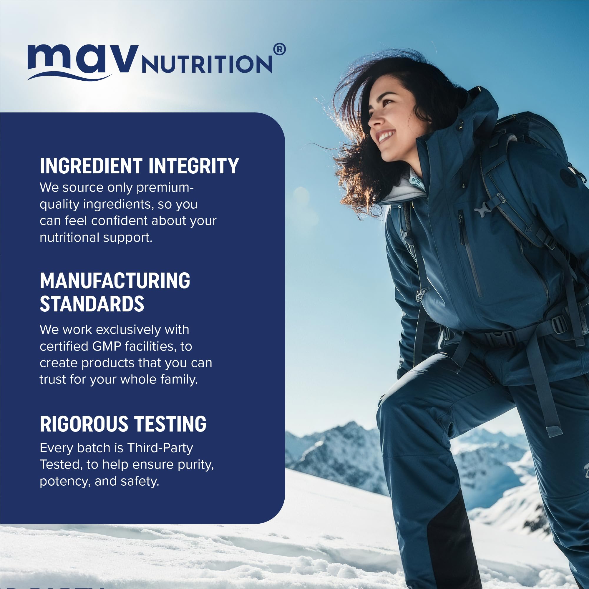 MAV NUTRITION frasco en mesa de desayuno transmitiendo uso diario