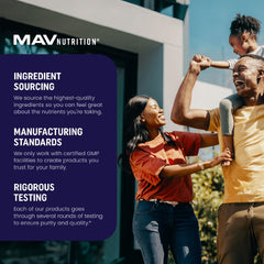 MAV NUTRITION etiqueta nutricional ampliada con información clara