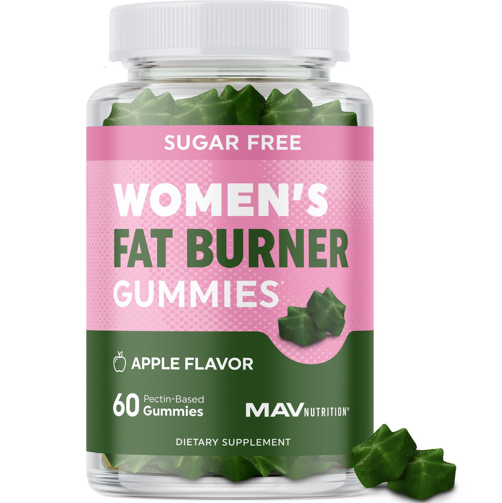 MAV NUTRITION frasco frontal con etiqueta clara y beneficios visibles
