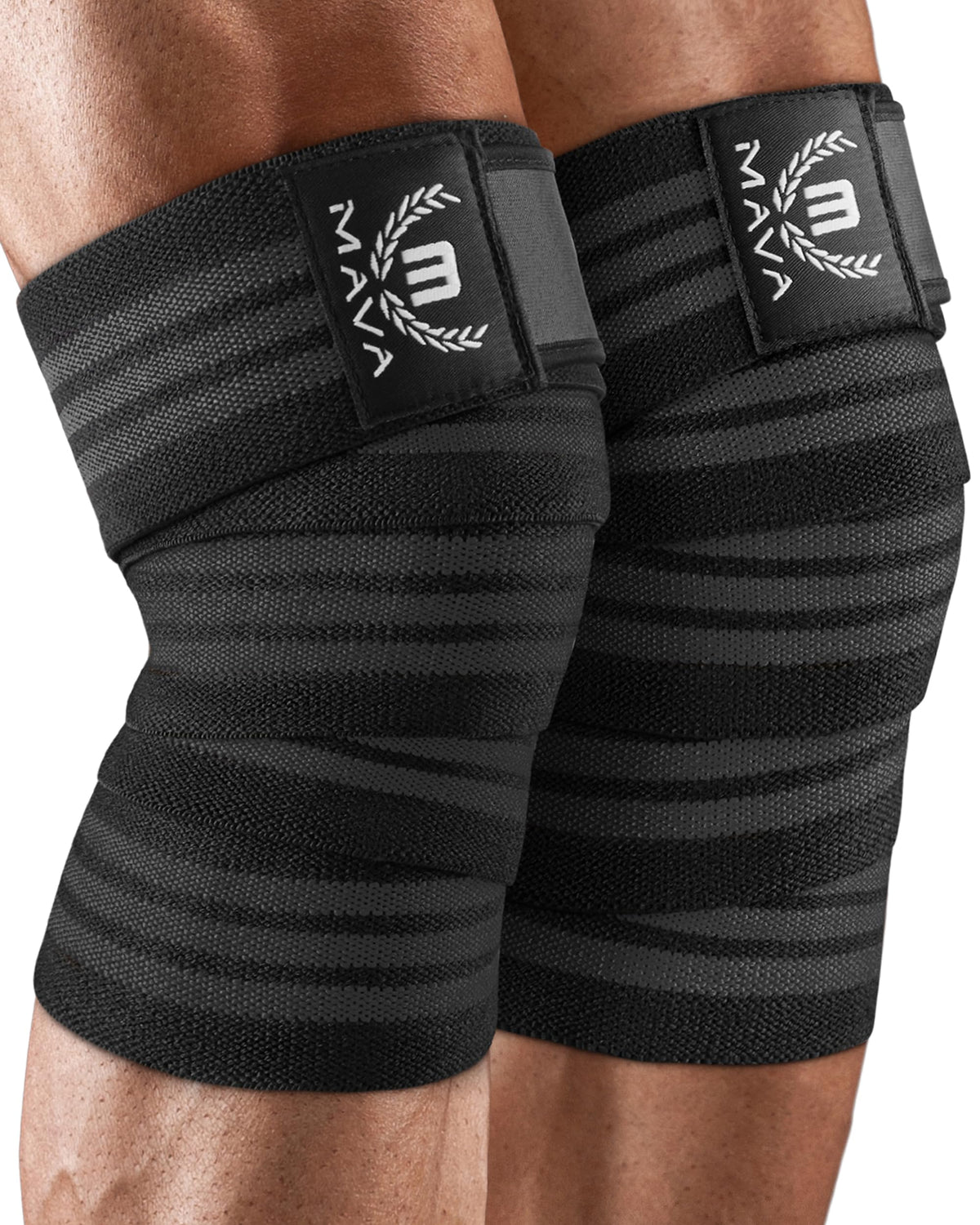 Mava Sports venda frontal en empaque mostrando soporte ergonómico