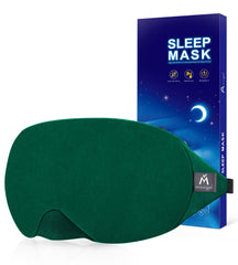 Mavogel antifaz frontal mostrando bloqueo de luz y confort