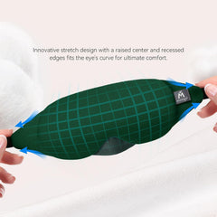 Mavogel antifaz en cama ofreciendo oscuridad y relajación
