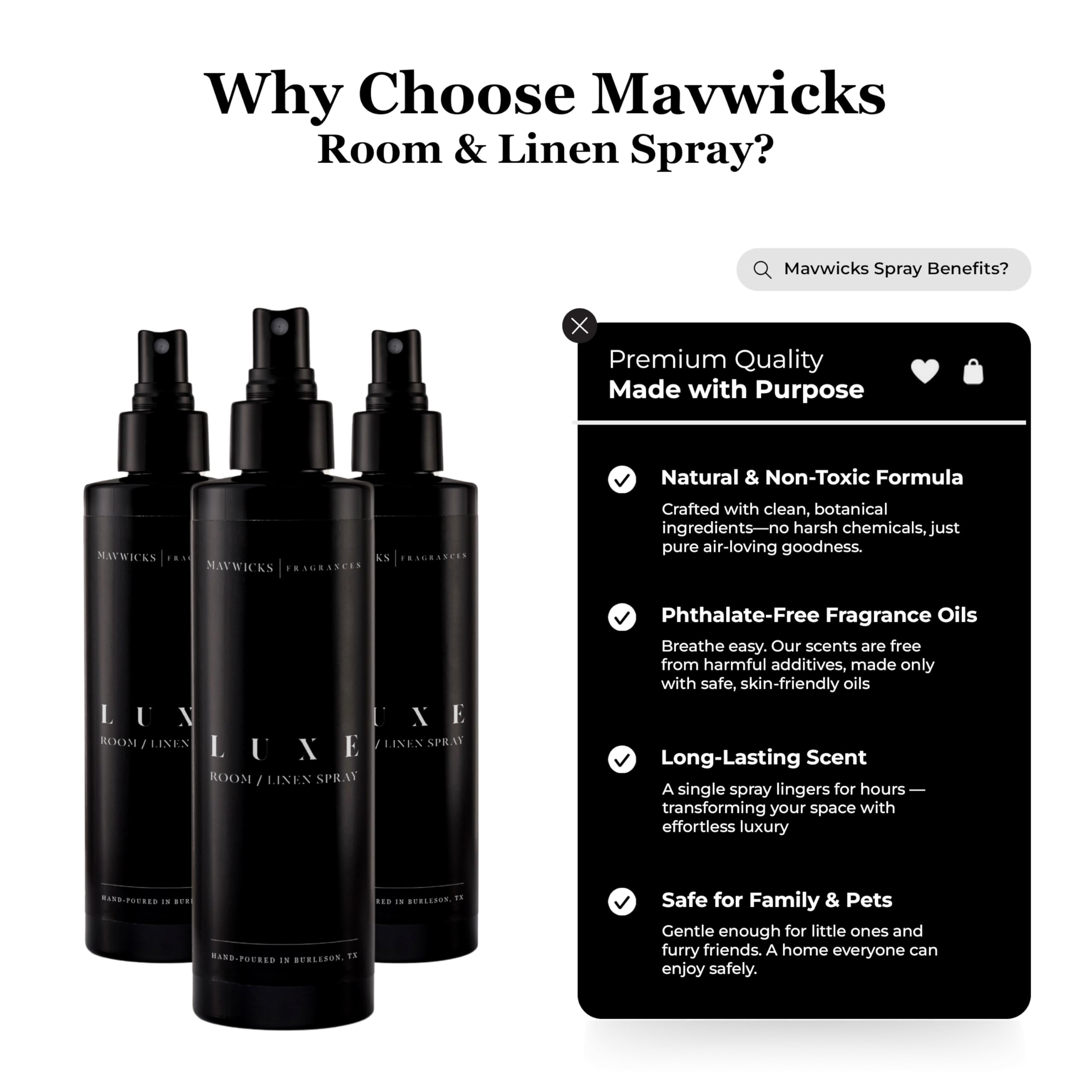 Mavwicks etiqueta con ingredientes para mayor transparencia y confianza