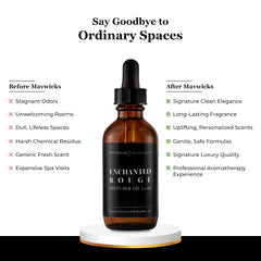 Mavwicks aceite vertiéndose en difusor para aroma continuo