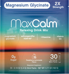 Max Calm sobre individual listo para llevar y mezclar en agua