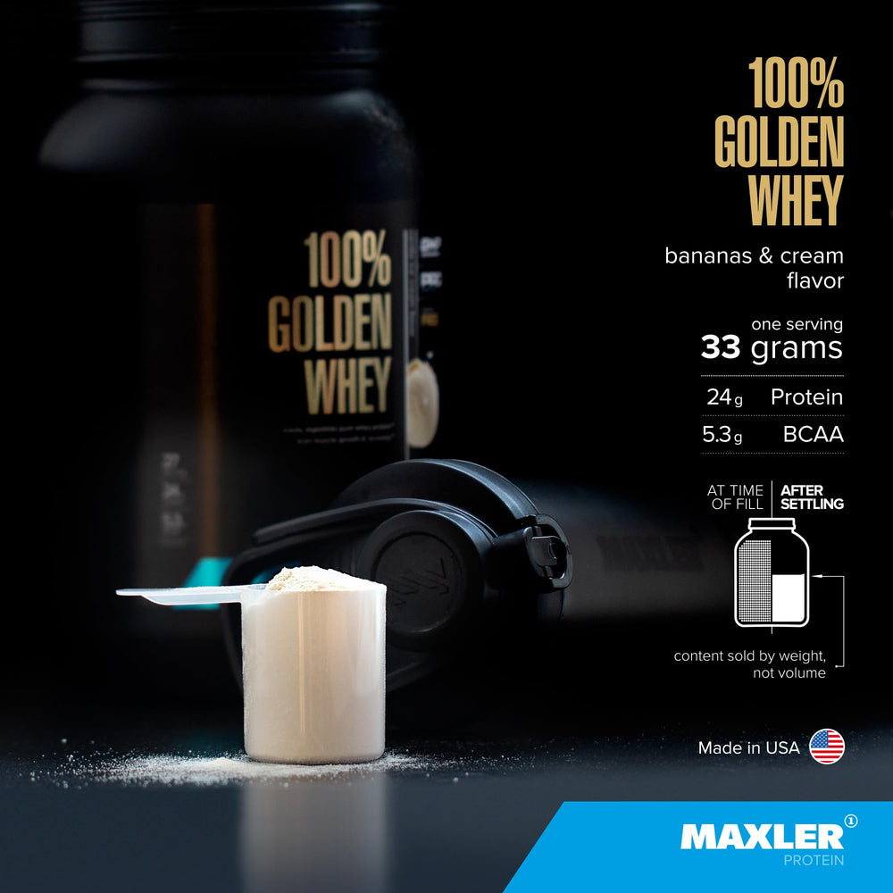 Maxler batido servido, refrescante y recuperación rápida postentreno