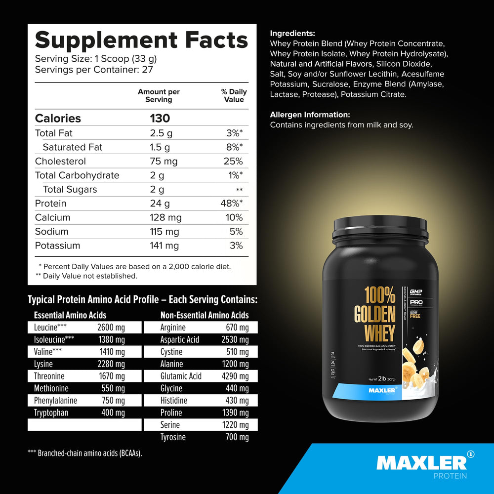 Maxler etiqueta con ingredientes y valores nutricionales para decisión informada