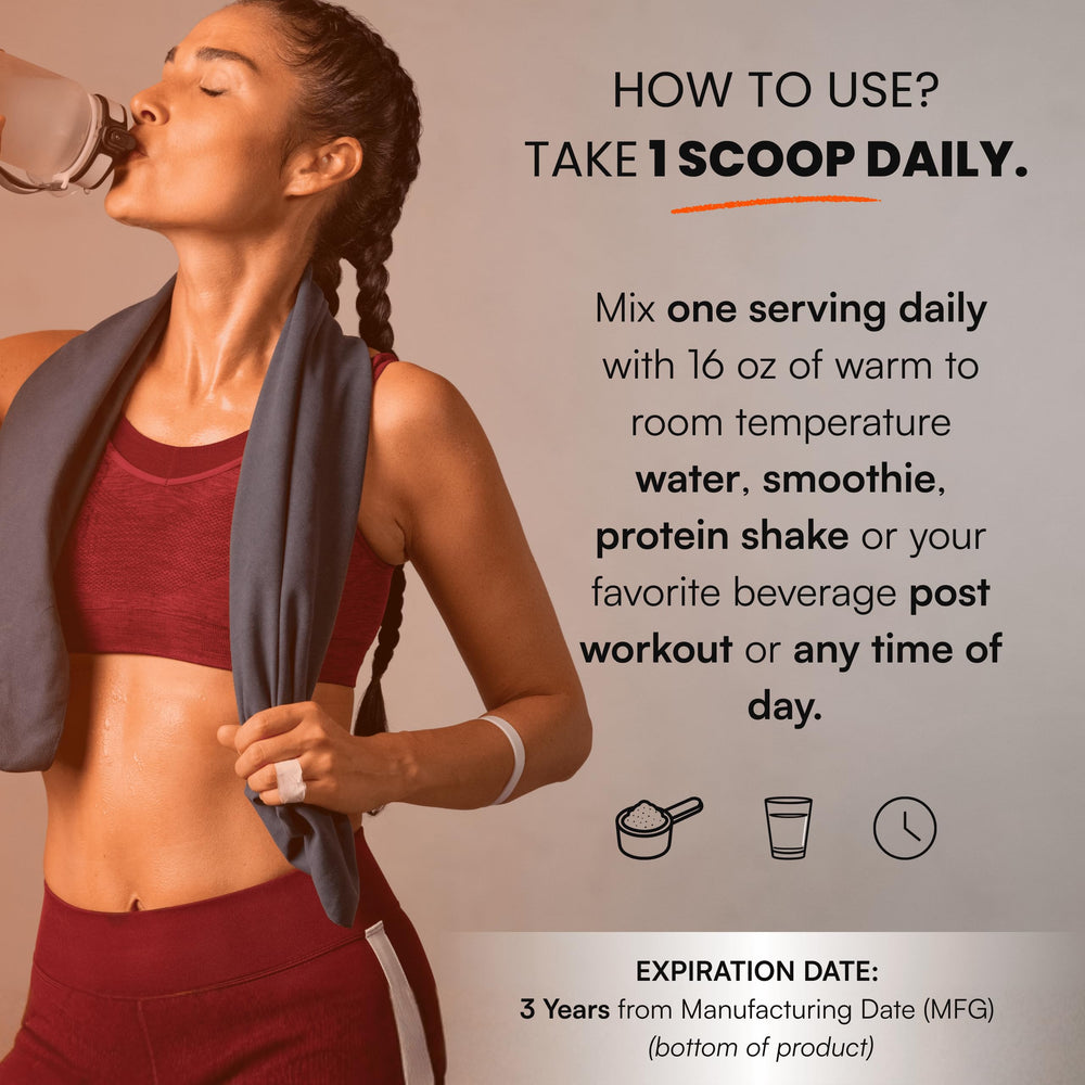 MaxOut360 Creapure comparación de tamaño del envase para referencia