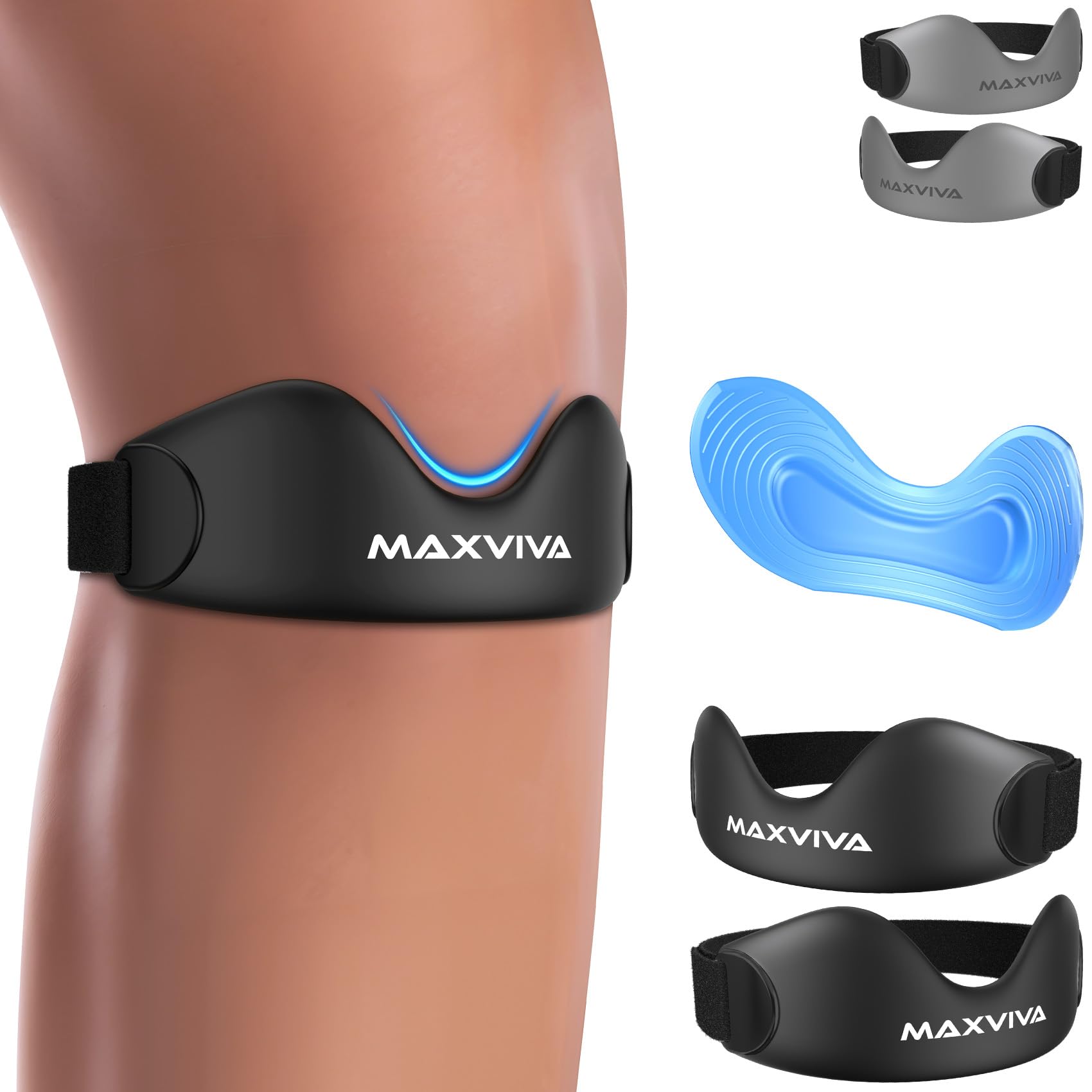 MAXVIVA frente del pack de 2 bandas con ajuste cómodo y portátil