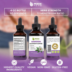 Maxx Herb etiqueta con ingredientes y datos de fabricación en EE. UU.