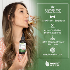 Maxx Herb etiqueta con ingredientes detallados y fecha de fabricación visible
