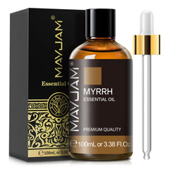 MAYJAM frasco frente elegante mostrando etiqueta y volumen