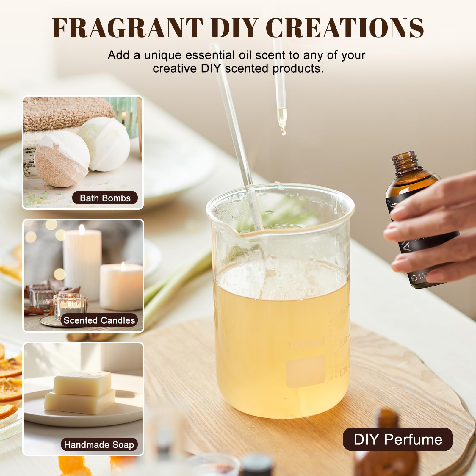 MAYJAM mezcla para jabón casero con aceite sándalo, aroma personalizado