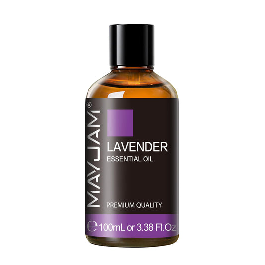 MAYJAM gota de aceite esencial destacando textura pura y calmante
