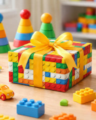 MAYPLUSS ambiente de fiesta infantil con regalos envueltos, aporta atractivo visual