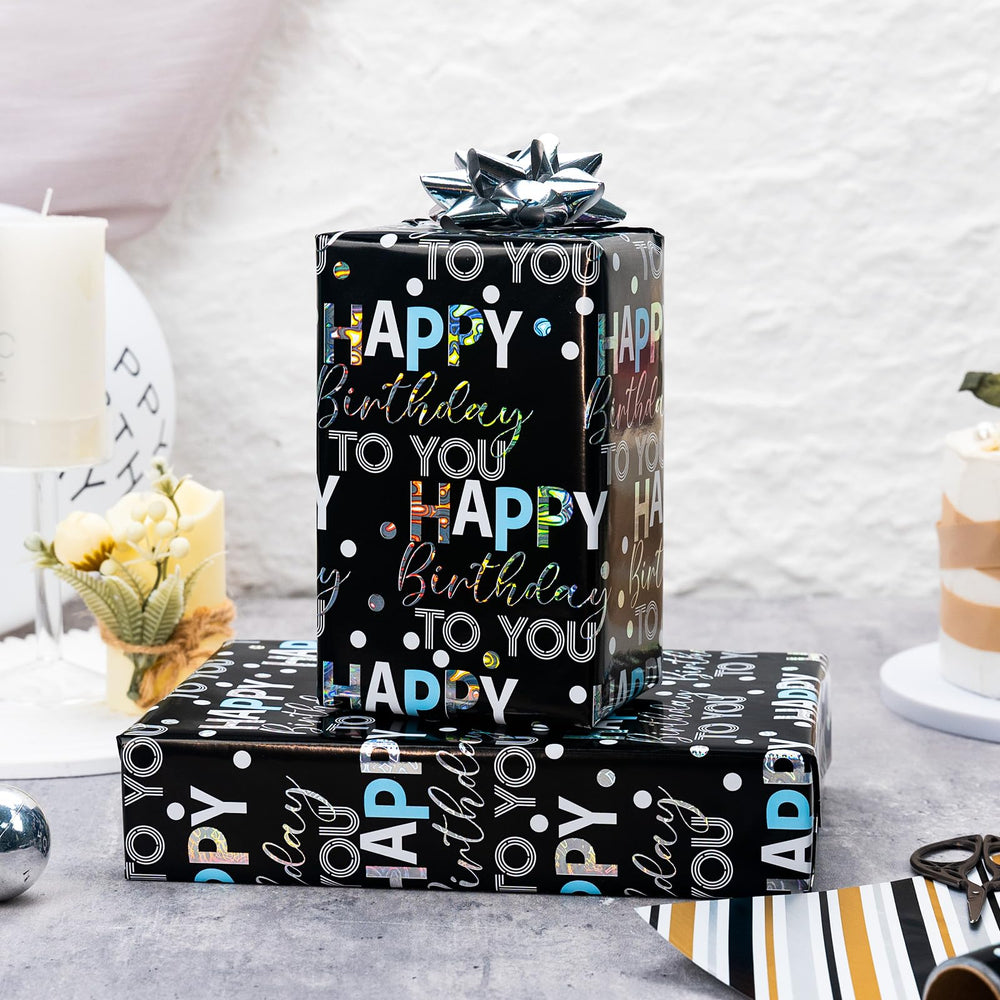 MAYPLUSS ambiente de fiesta con regalos envueltos y aspecto elegante