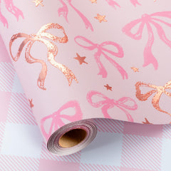 MAYPLUSS rollo frontal mostrando color rosa y diseño lazo, transmite encanto inmediato
