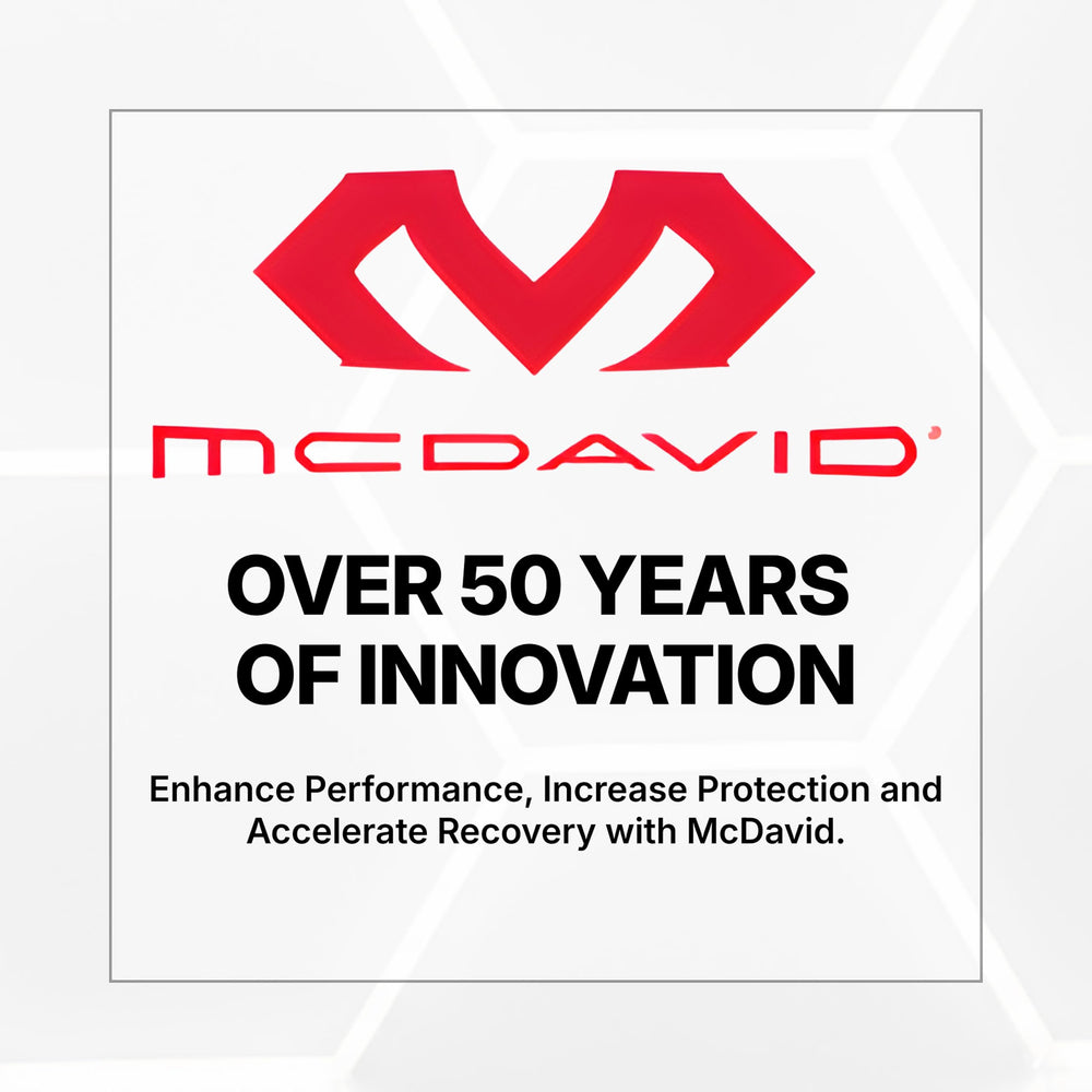 McDavid etiqueta con materiales y garantía para información clara